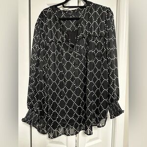 Haver 3X sheer blouse